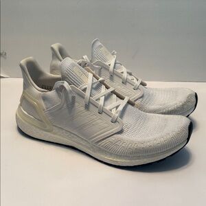 Adidas White UltraBoost 20 Sneakers